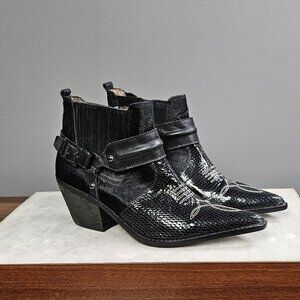 Donald Pliner Ankle Cowboy Boots